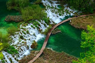 Plitvická jezera, turistický chodník