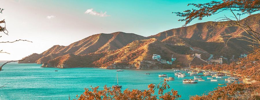 Kolumbie, rybářská vesnice Taganga Kolumbie, rybářská vesnice Taganga