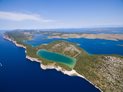 Slano, jezero v parku Telascica Slano, jezero v parku Telascica