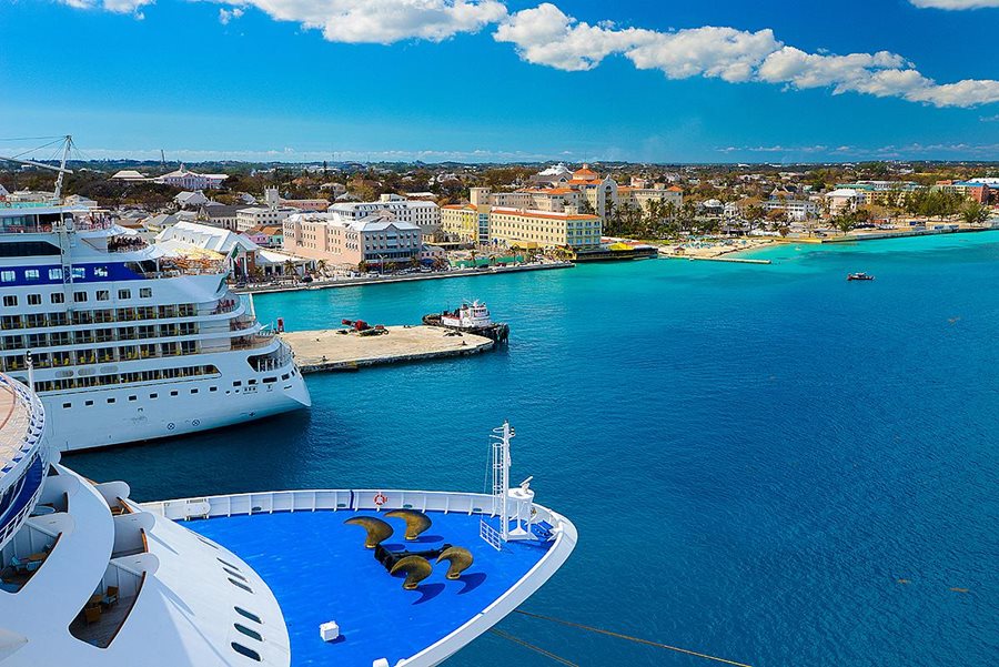Bahamy, přístav v Nassau Bahamy, přístav v Nassau