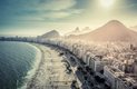 Pláž Copacabana v Rio de Janeiro Pláž Copacabana v Rio de Janeiro