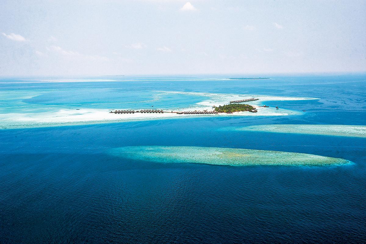 Maledivy, ostrůvky roztroušené v indickém oceánu