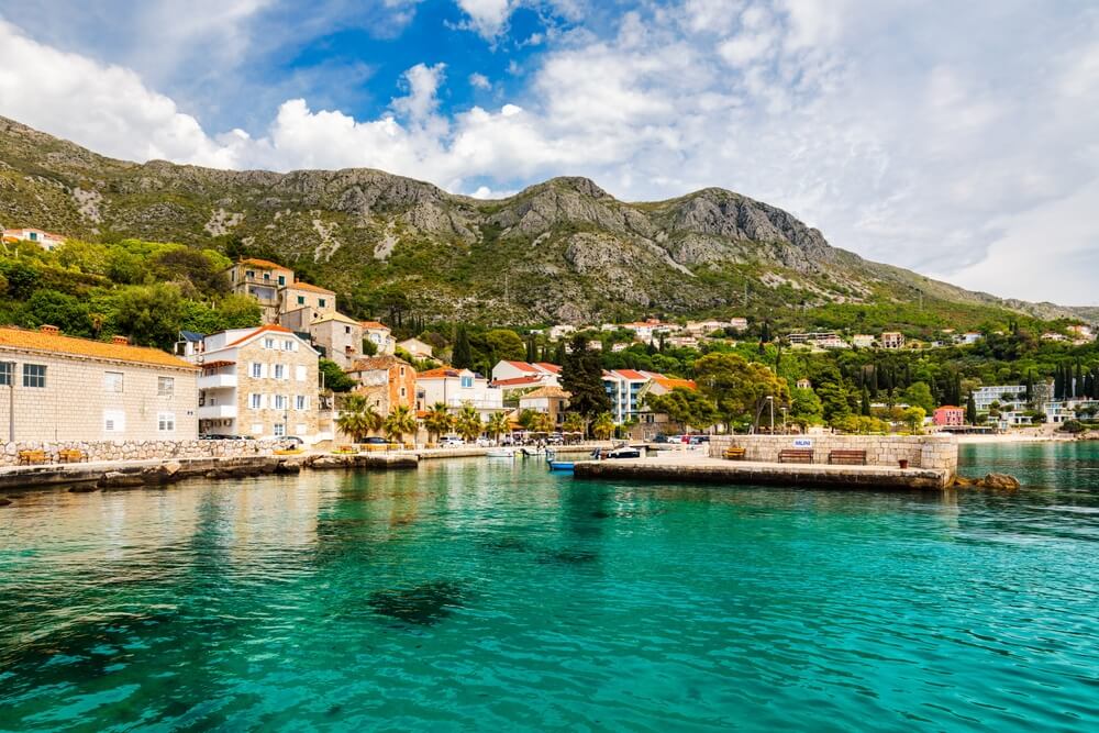 Idylická dedinka Mlini v Dubrovníku