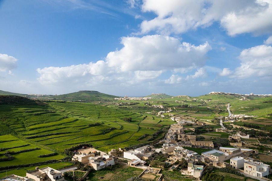 Gozo-Pohled na ostrov Gozo-Pohled na ostrov
