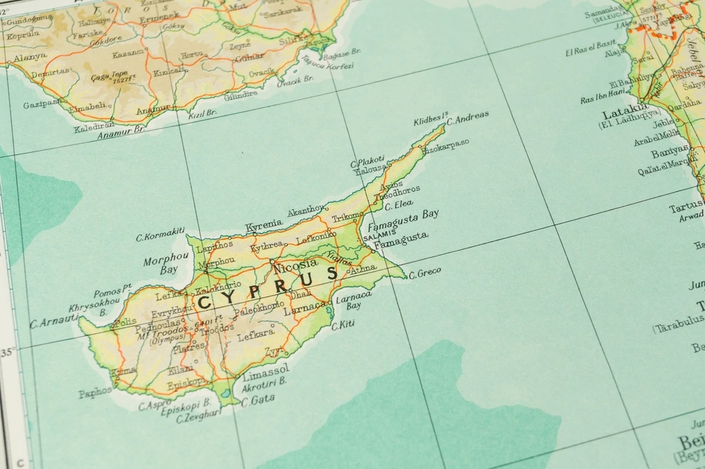 Mapa Cypru