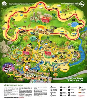 Safari park mapa