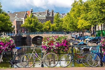 Nizozemsko, bicykly v Amsterdamu