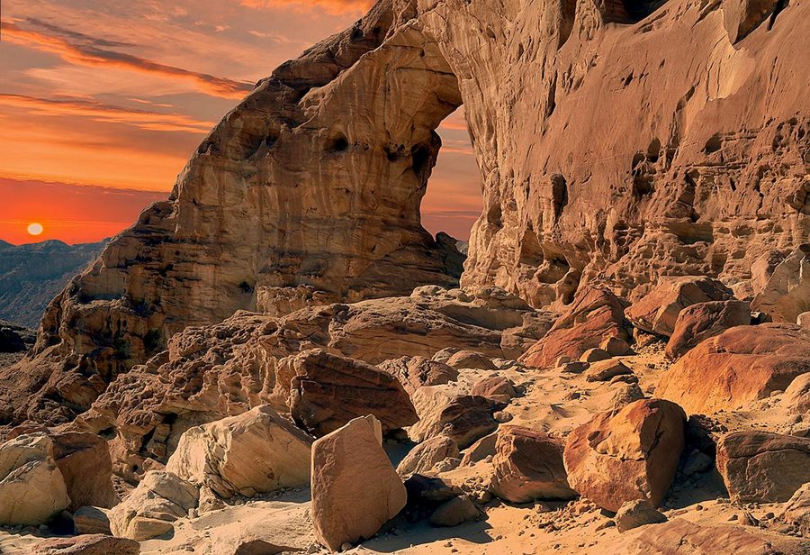 Izrael, geologický park Timna Izrael, geologický park Timna
