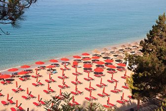 Argostoli, pláž Platis Gialos