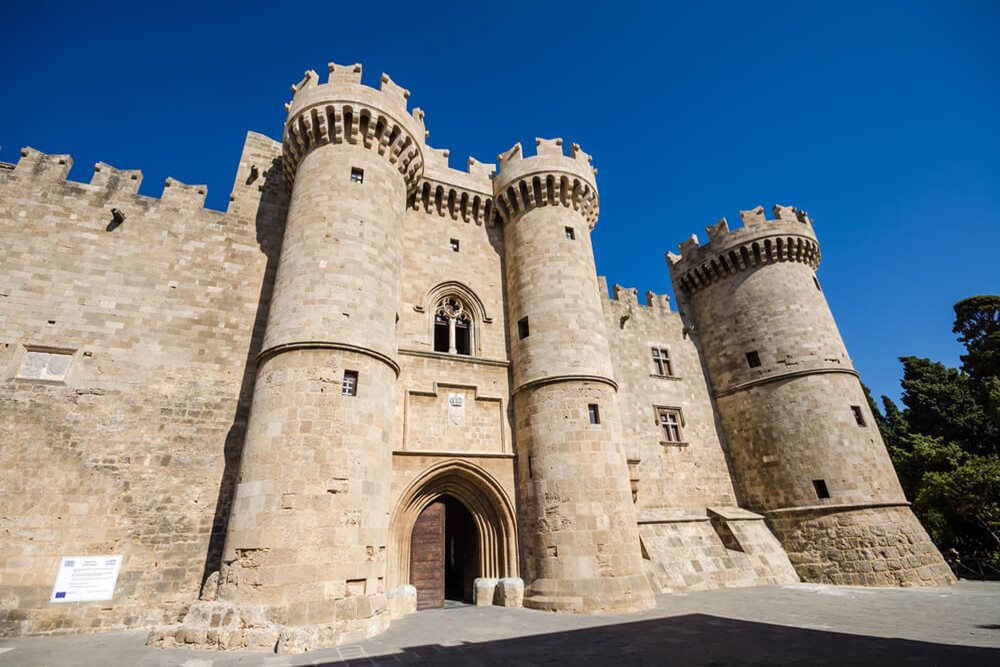 Palác veľmajstra na gréckom ostrove Rodos